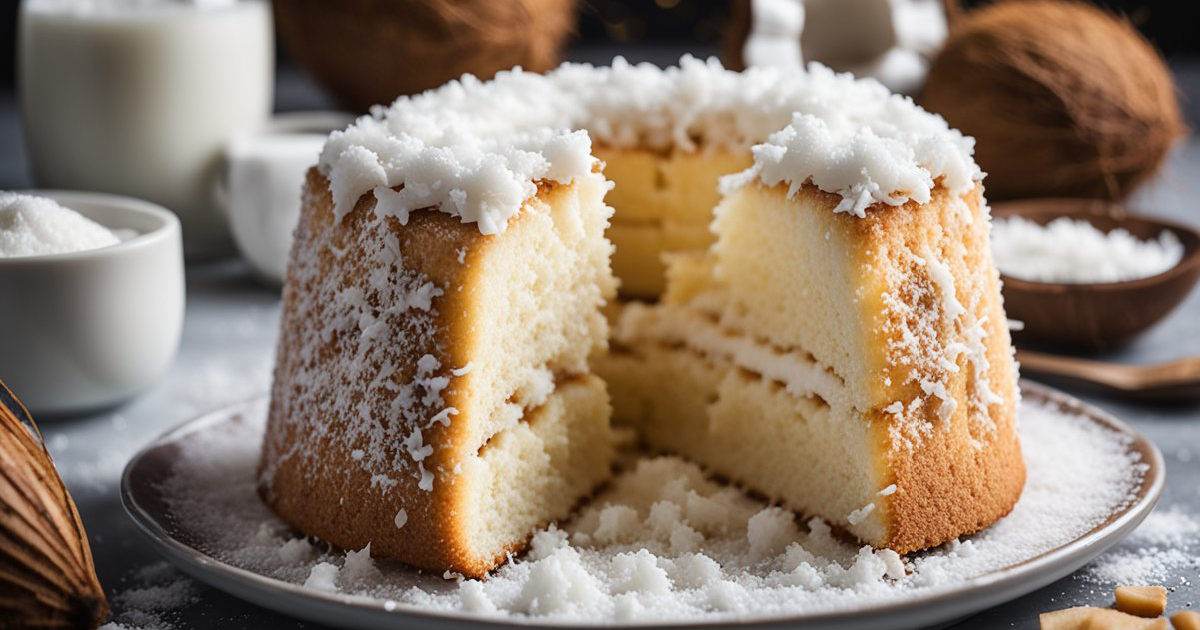 Coconut Angel Food Cake for Diabetics