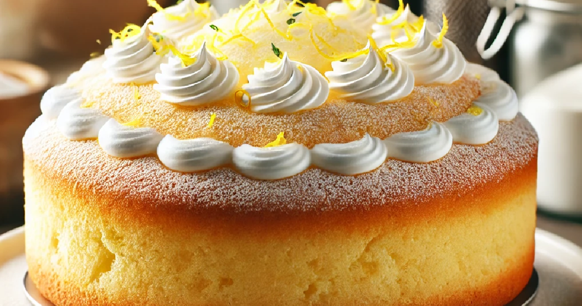 Lemon Angel Food Cake for Diabetics