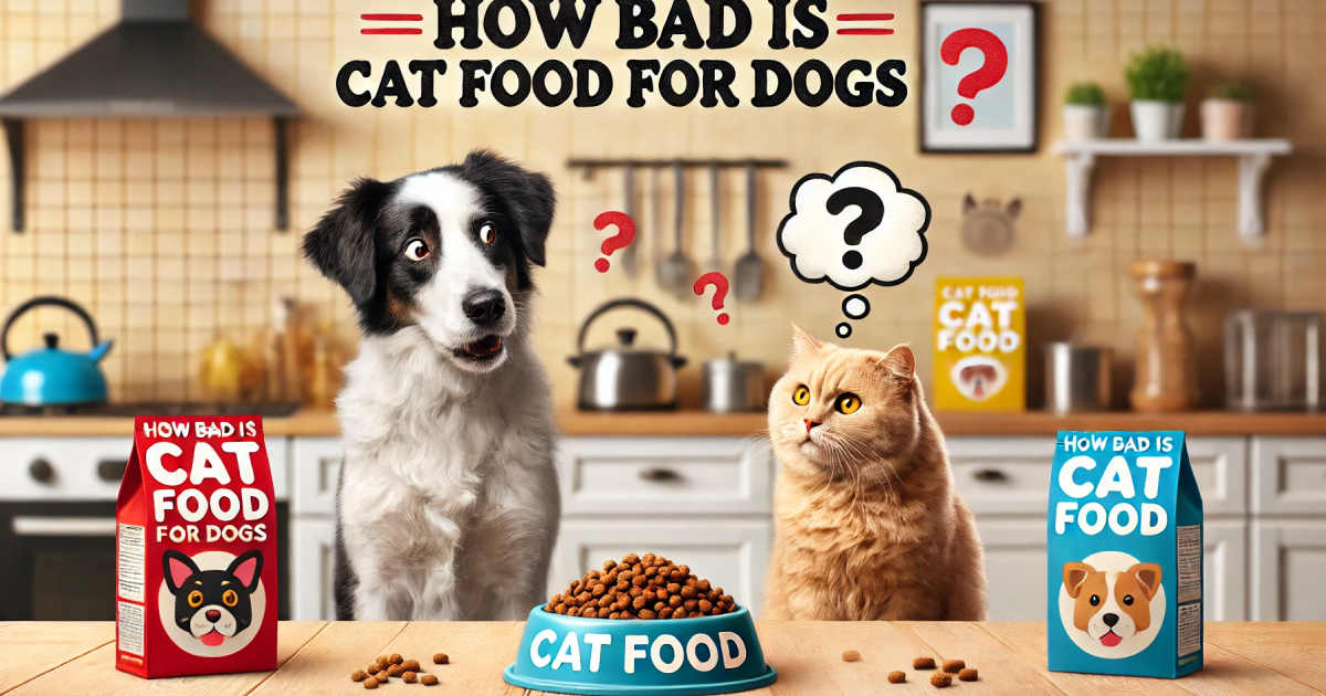how bad is cat food for dogs