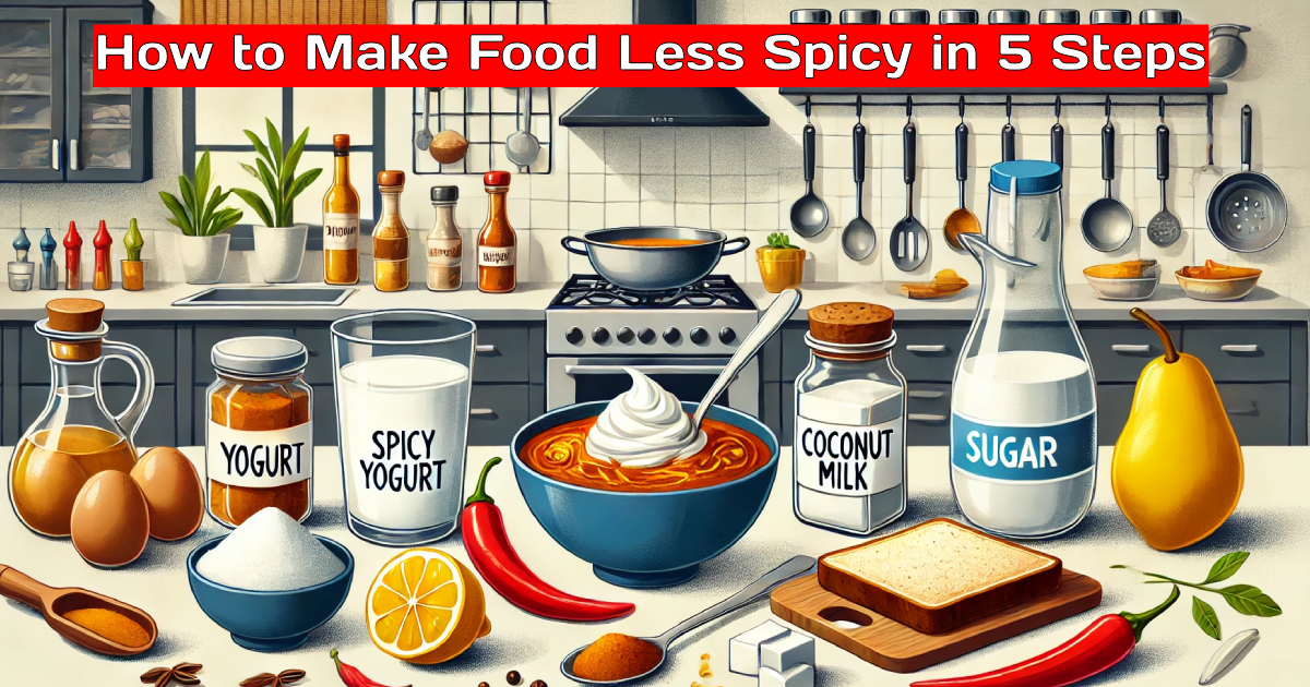 how to make food less spicy