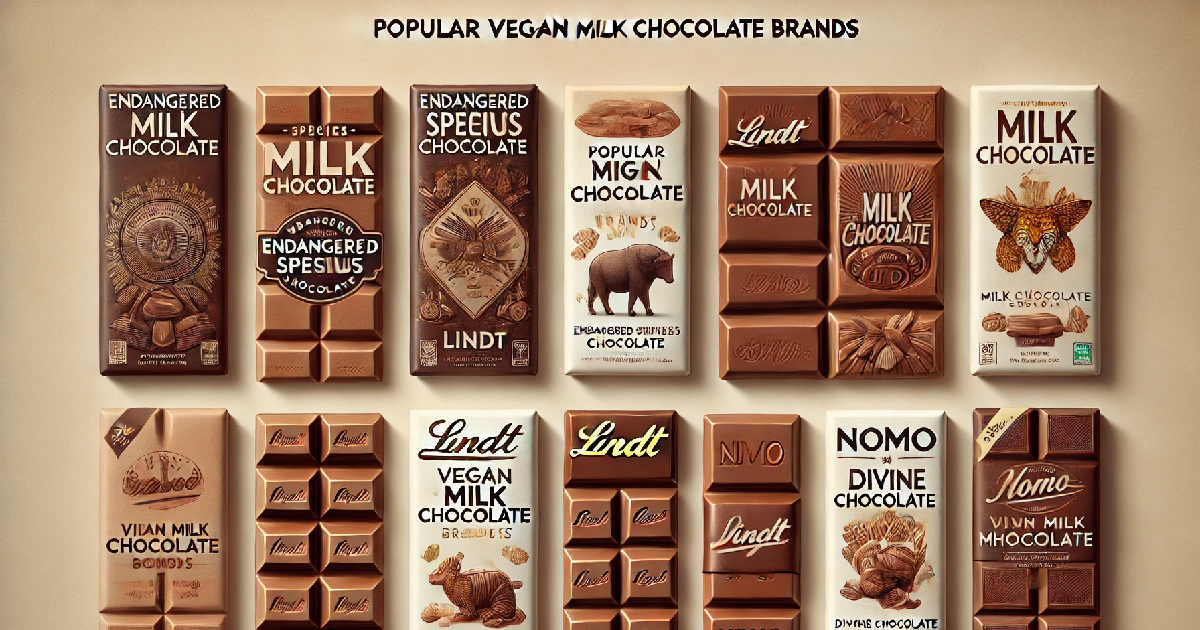 Popular Vegan Milk Chocolate Brands