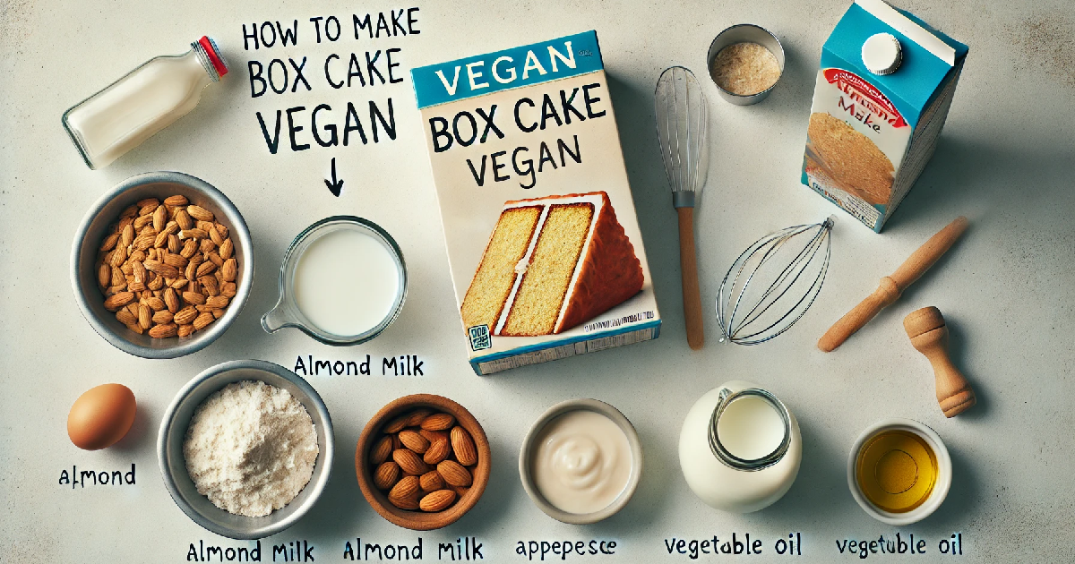 how to make box cake vegan